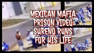 CRAZY PRISON VIDEO…SURENO GETS HELD BY HIS SHIRT WHILE THEY HIT HIM FROM BEHIND..WHO WAS IT