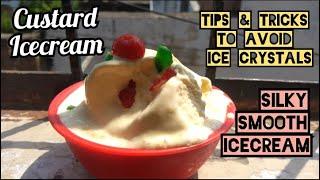 Custard Icecream | 3 Ingredients Vanilla Icecream Recipe | Bazar Jesi Amul Icecream ghar per