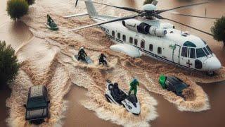 Crisis in the Balkans. Flood in Dubrovnik, Croatia