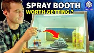 Airbrush Spray Booth Set Up Test & Review - Double Fans, LED Lights and Portable OPHIR