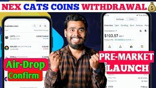 Cats Airdrop Withdrawal  | Cats Airdrop Pre-Market Launched | cats coin | new crypto project