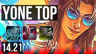 YONE vs RENEKTON (TOP) | Dominating | KR Diamond | 14.21