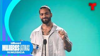 Maluma dedica emotivo mensaje a Shakira en pleno show | Billboard Mujeres Latinas en la Música