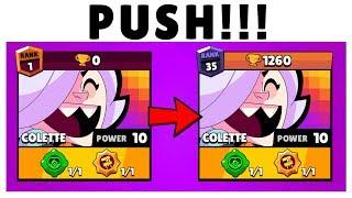 Push COLETTE na 35 RANK! Kod VCR w BRAWL STARS!