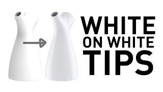 Tips for rendering white products on white backgrounds