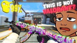 Can a 2400+ Hour Valorant Player AIM in CS:GO?!