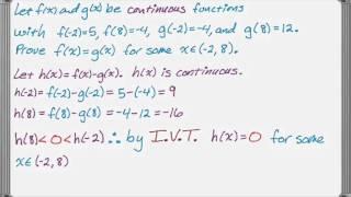 Using the Intermediate Value Theorem Examples