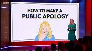 A handy guide to making a public apology by Rachel Parris. The Mash Report