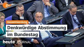 heute journal vom 29.01.2025 Showdown im Bundestag, Stagnation bei deutscher Wirtschaft