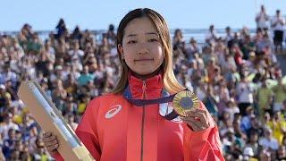 I was relieved that I made it - Coco Yoshizawa, 14, wins skateboard street gold at Paris 2024 吉沢恋