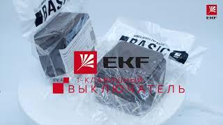 EGV10 021 40 Выключатель 1 клавишный ОП Минск 10А тёмное дерево EKF