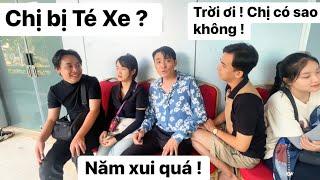 Nguyễn Thị Ngân Bị Té Xe ở Sài Gòn , không dám báo cho Bố mẹ vì sợ Lo lắng , chị em Cây Dừa hỏi Thăm