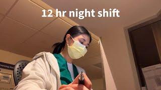 12 hr night shift at the hospital (grwm + mukbang)