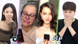 Looking at the old me in advance? Koreans react to TikTok Grandma Old Photo challenge｜asopo