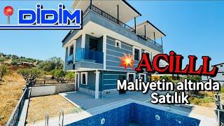 SATILDIAYDIN DİDİMDE 6.250,000tl SATILIK HAVUZLU VİLLA#altınkum #didim #didimvilla #vlog