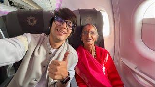 Amma Ki 1st Flight ️  Maza Aagya