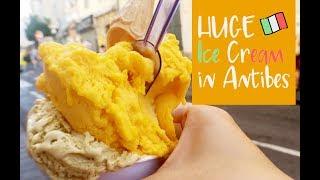 HUGE Italian Ice Cream in Antibes | SOOTASTY FOOD STORY