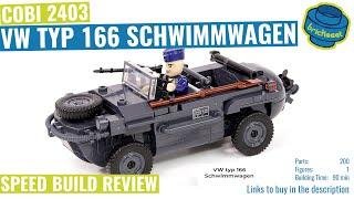 COBI 2403 VW TYP 166 Schwimmwagen - Speed Build Review