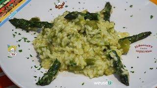 394 - Risotto asparagi e zafferano...per chi vuole anche vegano! (primo facile a base di verdure)