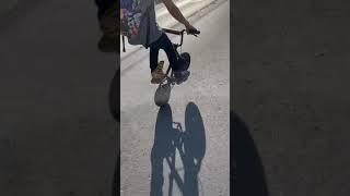 Long mini bmx fatboy wheelie (short video)