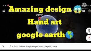 Amazing design  hand art in Google earth  #findearthgoogle #findearth @findearthgoogle