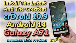 Install Latest crDroid 10.9 ON Galaxy A71 -English Guide-