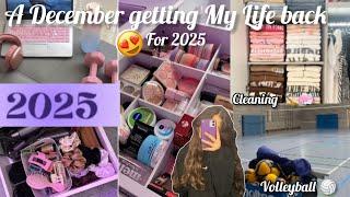 A December getting My Life together |حيدت العكز أو جمعت راسي«cleaning motivation grwm»#grwm