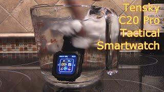 Tensky C20 Pro Smartwatch review | Mil grade Tactical Bluetooth Calling Smartwatch senbono