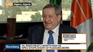 Sonatrach CEO Kaddour on Oil Supply, Prices, Investment