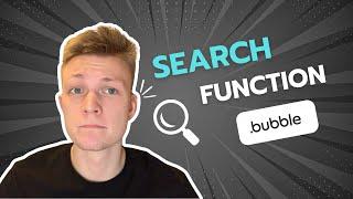 How To Build a Custom Search Function | Bubble.io Tutorial