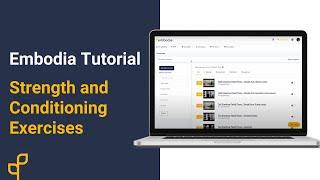 Tutorial | Home Exercise Programs (HEP) on Embodia | Strength and Conditioning Exercises