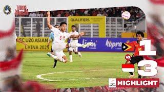 Highlights Timor Leste vs Indonesia | Kualifikasi Piala Asia U-20