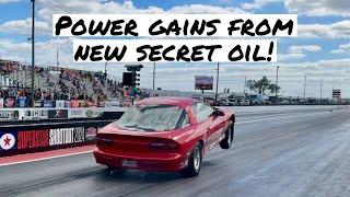 Russell Ghent 2024 Bradenton FL Super Stock Drag Racing '94 Camaro Klotz New Oil Lubricants Wheelies