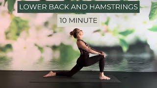 10 Minute Yoga Practice for Lower Back and Hamstrings | No Talk, Only Music