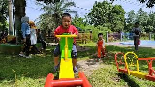 Seharian Jagain Bayi Lucu Perosotan, Ayunan di Playground  Vlog Rafisqy Beli Es Krim & Permen Yupi