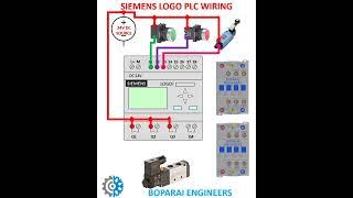 SIEMENS LOGO PLC WIRING #Automation #engineering #electronics #PLC #industrial #electrical #hmi #vfd