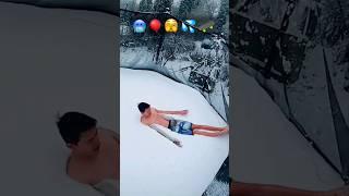 Parkour with EMOJIS  #challenge #trampoline #backflip