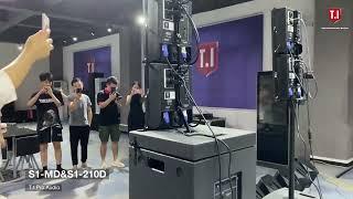 T.I Pro Audio active array column sound system test video