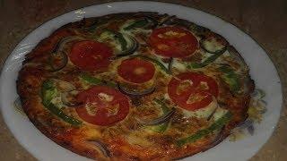 Egg pizza recipe without oven.Kitchen with zarmeen.