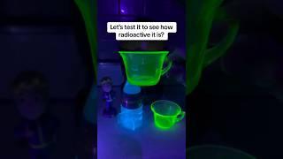 Uranium glass looks safe , not great not terrible.