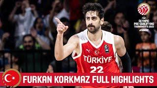 Furkan Korkmaz | Türkiye | Full Highlights from FIBA Olympic Pre-Qualifying Tournament 2023 Türkiye