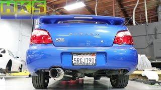 MAKING THE WRX LOUD! (HKS HI-POWER EXHAUST INSTALL!)