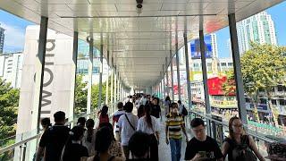 Bangkok Platinum Mall to Central World and Siam Paragon Walk 4K