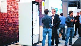 Their Delta 3D printer would make a classy fridge! Kühling & Kühling at FabCon3D/Rapidtech