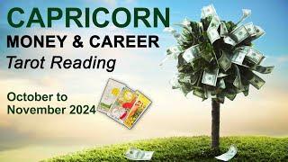 CAPRICORN MONEY & CAREER TAROT READING "CATCHING A LUCKY BREAK" October to November 2024 #moneytarot