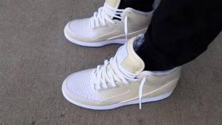 NIKE AIR PYTHON PREMIUM "PEARL" WHITE IRIDESCENT 2015 ON FEET REVIEW HEAT!