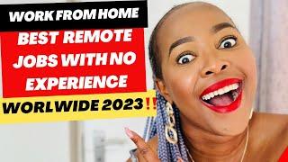 5 Websites To Find Remote Jobs | No Experience WORLDWIDE 2023 | Work From Home #workfromhomejobs2023