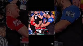 Devon Larratt vs Levan Saginashvili match 1 (year) #armwrestling #devonlarratt #levansaginashvili