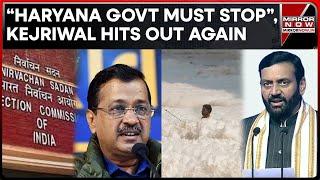 "Coming From Haryana", Arvind Kejriwal Hits Out At Haryana Govt | Yamuna Poisoning | Top News