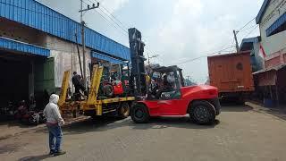 Forklift Heli - Forklift 10 ton spek kontainer dan pengiriman 4 unit forklift diesel Heli 3 ton